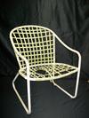 Vintage Brown Jordan box weave chair