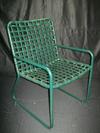 Vintage Brown Jordan box weave chair